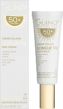 Омолаживающий солнцезащитный крем для лица - Guinot Longue Vie Sun Cream SPF 50+ — фото N2