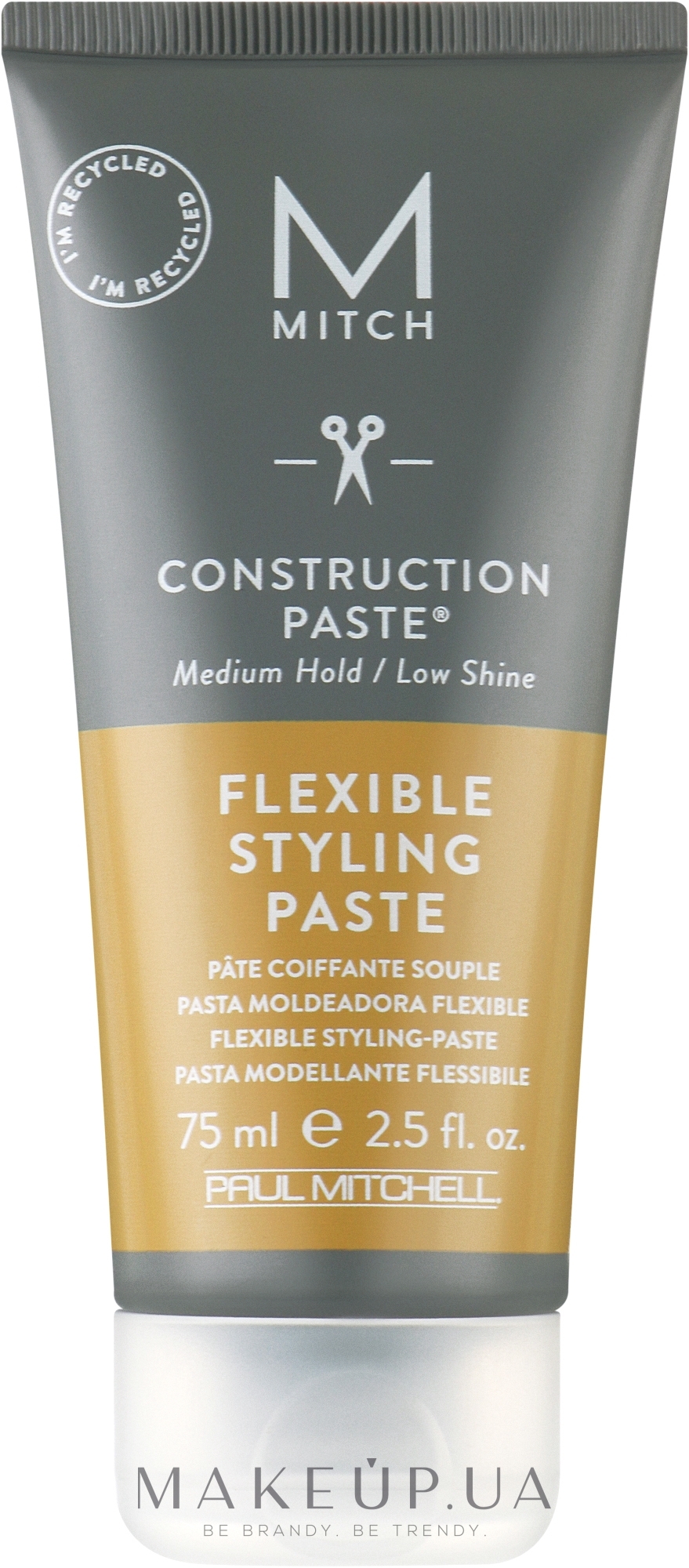 Паста для укладки волос - Paul Mitchell Construction Paste Flexible Styling Paste — фото 75ml