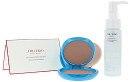 Парфумерія, косметика Набір - Shiseido Sun Protection Compact SPF30 Set (sun/prot/12g + oil/40ml + paper/10)