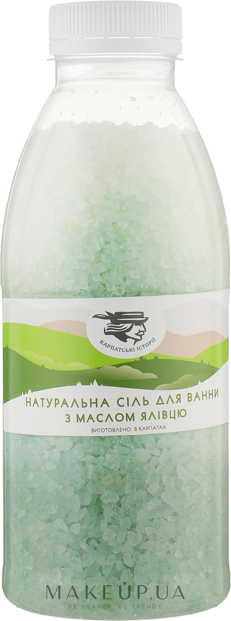 Натуральна сіль для ванни з олією ялівцю - Карпатські Історії — фото 600g