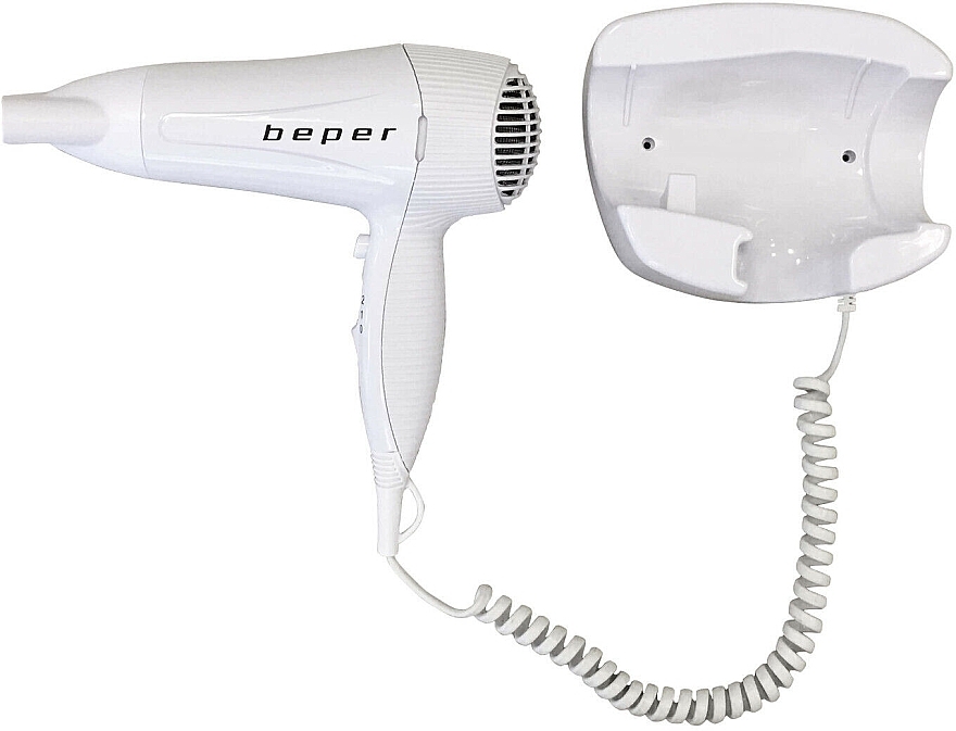 Фен для волос настенный, 40.490, белый - Beper Wall-mounted Hair Dryer — фото N2