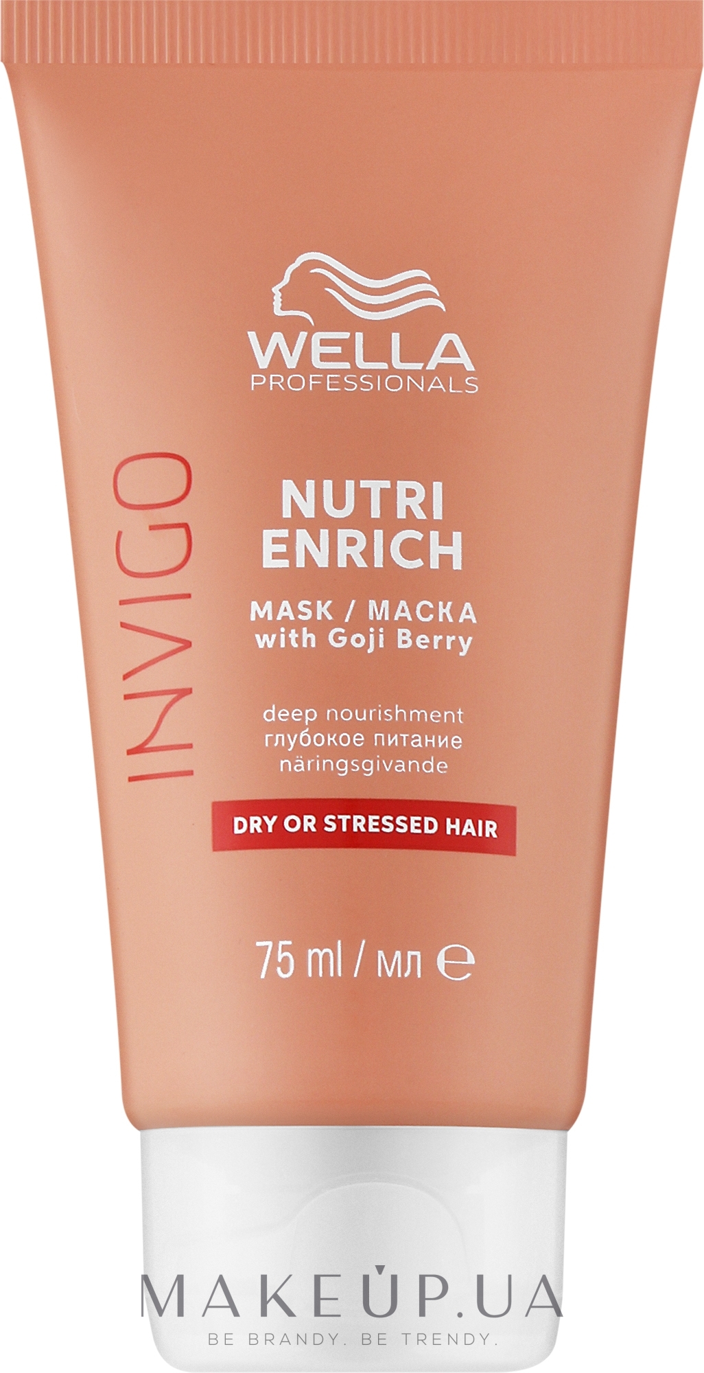 Маска с ягодами годжи, питательная - Wella Professionals Invigo Nutri-Enrich Deep Nourishing Mask — фото 75ml