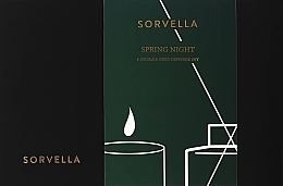 Набор - Sorvella Perfume Home Fragrance Spring Night (aroma diffuser/120ml + candle/170g) — фото N1