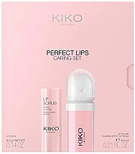 Набір - Kiko Milano Perfect Lips Caring Set (lip/gloss/6.5ml + lip/scrub/4.2g) — фото N1