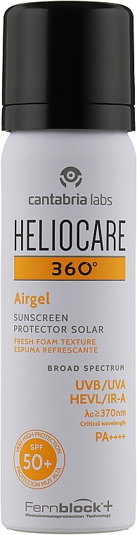 Защитный уход против воздействия солнечного излучения SPF 50 - Cantabria Labs Heliocare 360° Airgel — фото N1