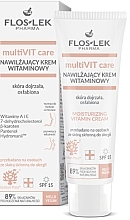 Зволожувальний денний крем для обличчя з вітамінами - Floslek MultiVIT Care Moisturizing Vitamin Cream SPF15 — фото N1