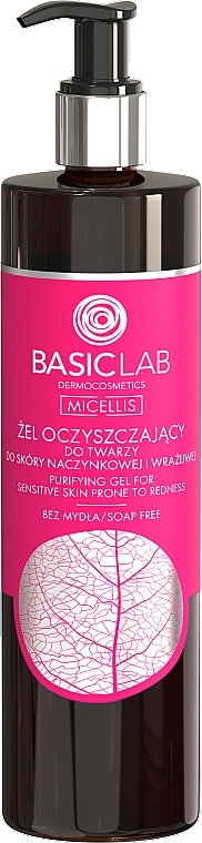 Очищувальний гель для капілярної і чутливої шкіри - BasicLab Dermocosmetics Micellis