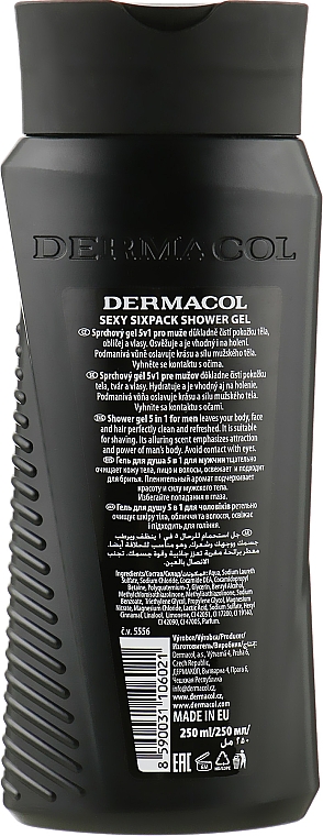 Гель для душа - Dermacol Men Agent Sexy Sixpack 5in1 Body Wash — фото N2