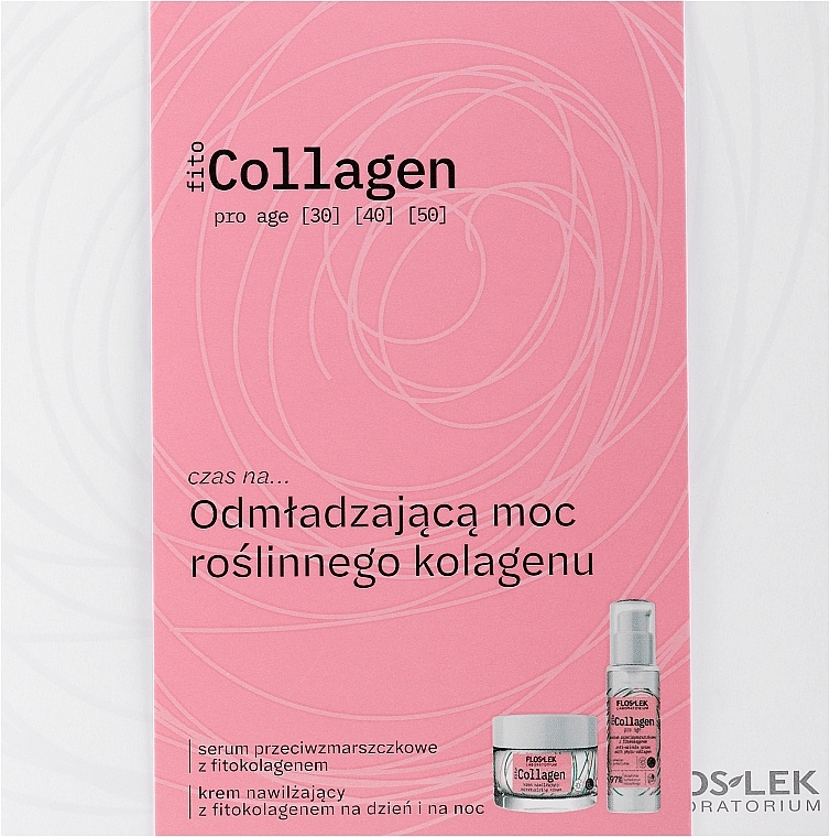 Набор - Floslek Collagen Set (f/cr/50ml + ser/30ml)  — фото N1