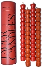 Набір декоративних свічок - Paddywax Taper Candle Set Red & Terracotta (candle/4pcs) — фото N1