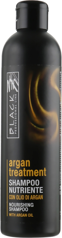 Шампунь с аргановым маслом, кератином и коллагеном - Black Professional Line Argan Treatment Shampoo