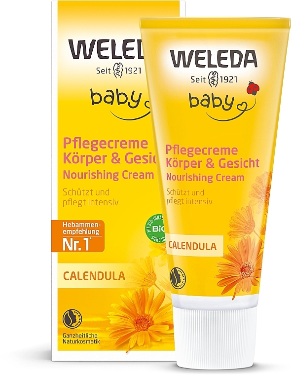 Календула детский крем для тела - Weleda Calendula Nourishing Baby Cream — фото N3
