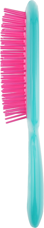 Расческа для волос, бирюзовая с розовым - Janeke Superbrush — фото N2