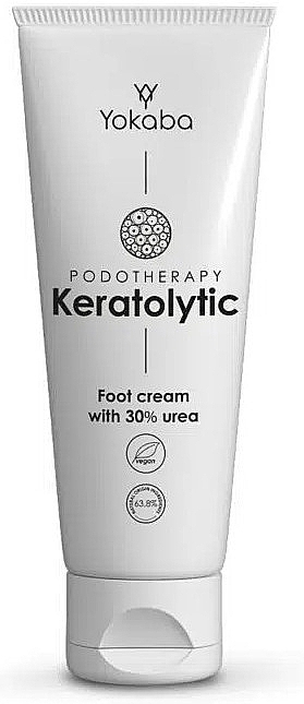 Кератолитический крем для ног - Yokaba Podology Keratolytic Foot Cream With 30% Urea — фото N1