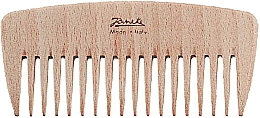 Парфумерія, косметика Гребінець для волосся з букового дерева з рідкими зубцями - Janeke