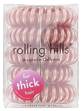 Парфумерія, косметика Резинка-браслет для волосся, бронза - Rolling Hills 5 Traceless Hair Elastics Stronger Bronze