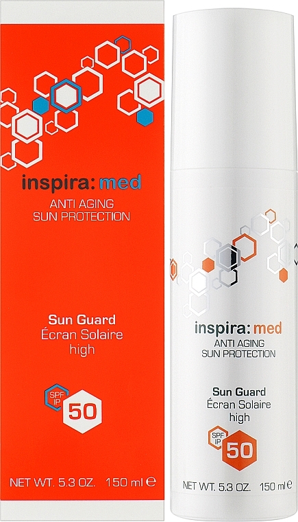 Сонцезахисний anti-age крем SPF 50 - Inspira:cosmetics Med Anti-Aging Sun Guard — фото N2