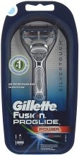 Парфумерія, косметика Бритва для чутливої шкіри з 1 змінною касетою - Gillette Fusion ProGlide Power SilverTouch Razor