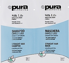 Парфумерія, косметика Набір - Pura Kosmetica  Silk Life (shm/15 ml + mask/15 ml)