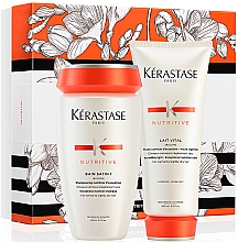 Духи, Парфюмерия, косметика Набор - Kerastase Nutritive Fondant Spring Set (shm/250ml + h/milk/200ml)