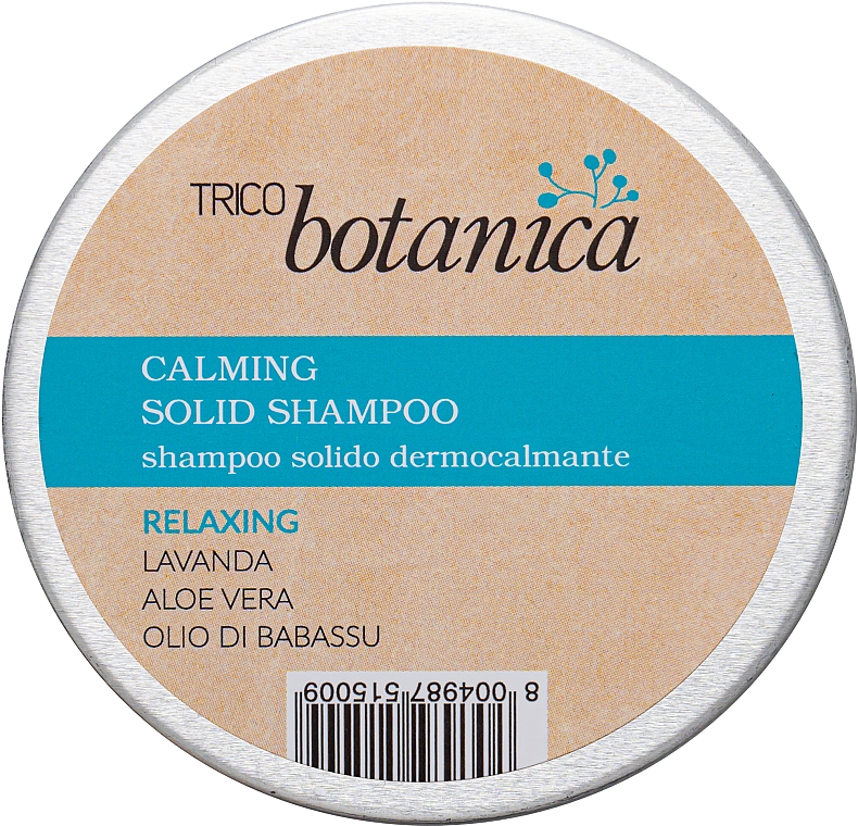 Твердый шампунь для волос "Очищение и расслабление" - Trico Botanica Calming Solid Shampoo Relaxing — фото N1