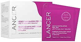 Ніжні відлущувальні пілінг-пади - Lancer Gentle Exfoliating Peel Pads with 7% Lactic Acid Bakuchiol — фото N1