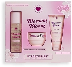 Парфумерія, косметика Набір - I Heart Revolution Blossom Bloom Hydrating Set (sh/gel/50ml+b/cr/68g+b/mist/100ml)