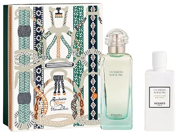 Hermes Un Jardin sur le Nil - Набір (edt/100ml + b/lot/80ml) — фото N1