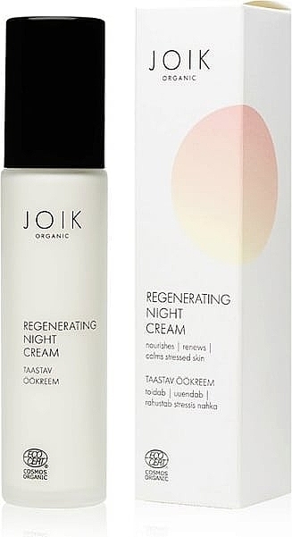 Відновлювальний нічний крем для обличчя - Joik Organic Regenerating Night Cream — фото N1
