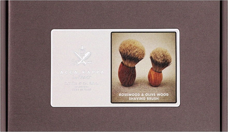 Помазок для гоління, маленький - Acca Kappa Ercole Olive Wood Shaving Brush — фото N2