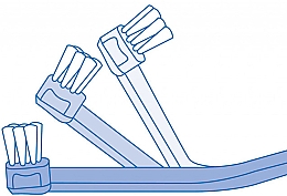 Монопучковая зубная щетка "Single CS 708", синяя - Curaprox CS 708 Implant — фото N6