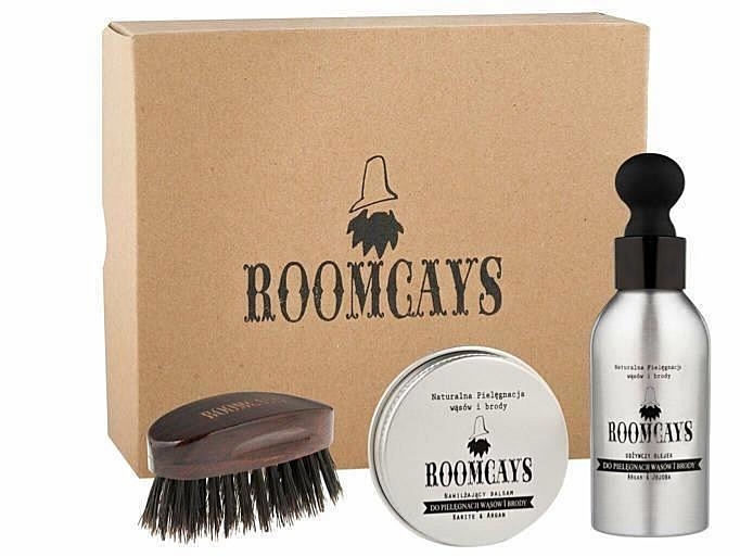 Набор - Roomcays Gift Set (oil/beard/30ml + balm/beard/50ml + brush) — фото N1