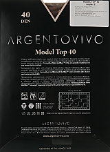 Колготки "Model Top" 40 DEN, cognac - Argentovivo — фото N2