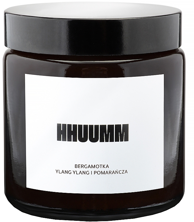 Натуральна соєва свічка з ароматом бергамота, іланг-ілангу та апельсина - Hhuumm — фото N1