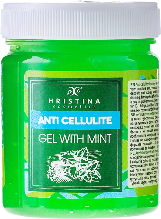 Антицеллюлитный гель с мятой - Hristina Cosmetics Anti Cellulite Gel — фото N1