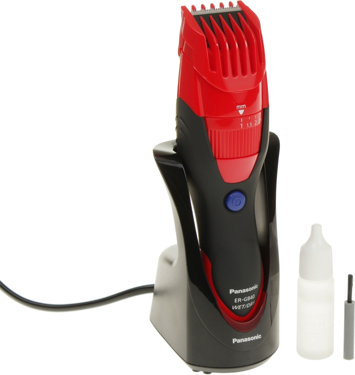 Машинка для стрижки волос ER-GB40-R520, красная - Panasonic Hair Cutting Machine ER-GB40-R520 — фото N2