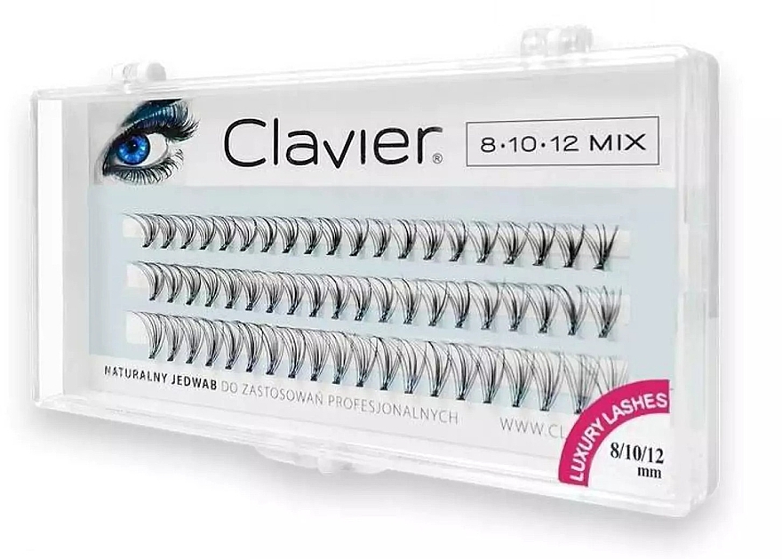 Накладные ресницы, 8, 10, 12 мм - Clavier Classic Mix