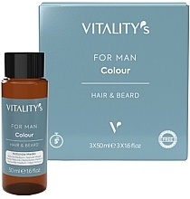 Парфумерія, косметика Фарба для волосся і бороди - Vitality's For Man Colour Hair & Beard