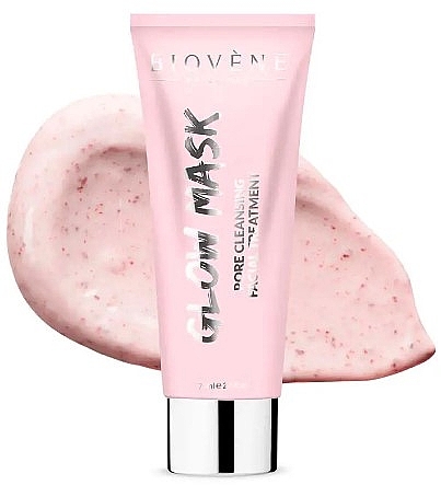 Маска для обличчя з рожевою глиною - Biovene Glow Mask Pore Cleansing Facial Treatment — фото N1