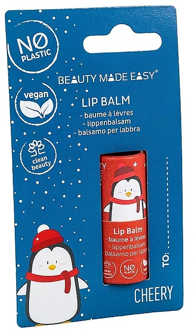 Бальзам для губ - Beauty Made Easy Cheery Vegan Lip Balm — фото N3