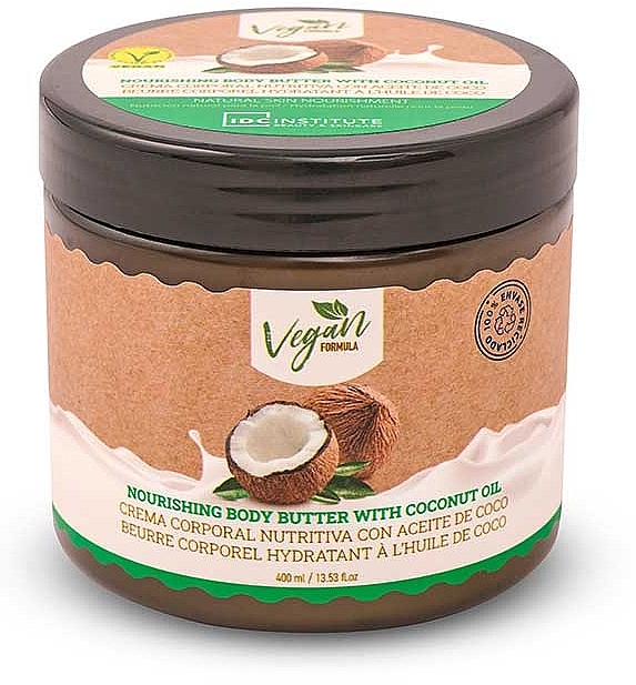 Крем-баттер для тела - IDC Institute Vegan Formula Coconut Oil Body Butter — фото N1
