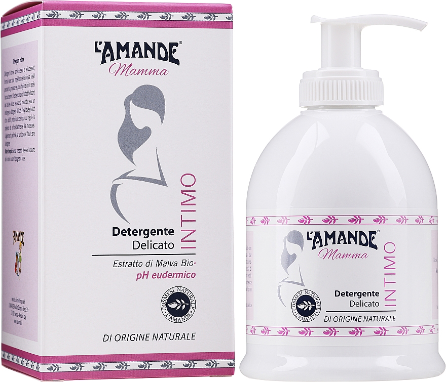 Био-гель для интимной гигиены - L'Amande Mamma Mallow Bio Intimate Wash — фото N2