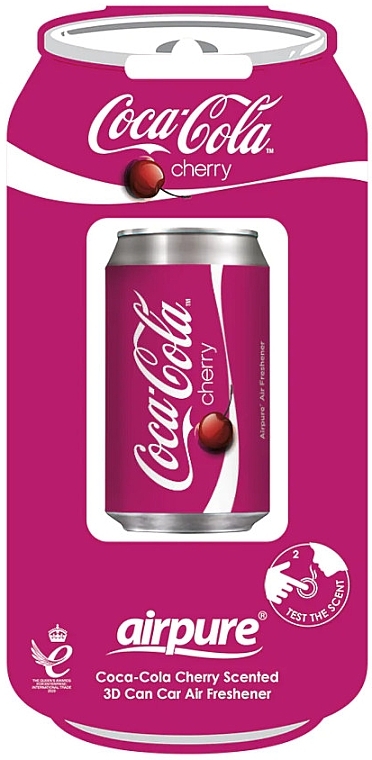 Автомобильный освежитель воздуха "Кока-кола вишня" - Airpure Car Vent Clip Air Freshener Coca-Cola Cherry — фото N1