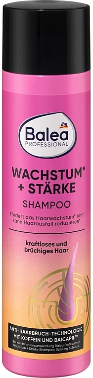 Профессиональный шампунь для ослабленных волос "Рост и сила" - Balea Professional Wachstum + Starke — фото N1