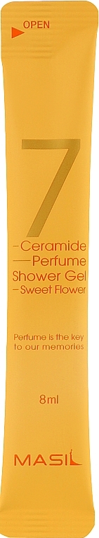 Гель для душу з ароматом солодких квітів - Masil 7 Ceramide Perfume Shower Gel Sweet Flower (пробник) — фото N2