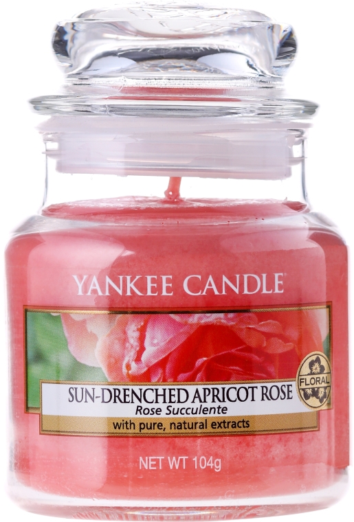 Ароматическая свеча в банке - Yankee Candle Sun-Drenched Apricot Rose