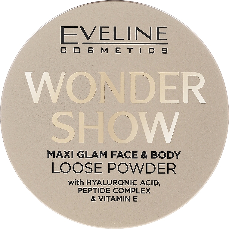 Рассыпчатая пудра для лица и тела - Eveline Cosmetics Wonder Show Maxi Glam Face & Body Loose Powder — фото N2