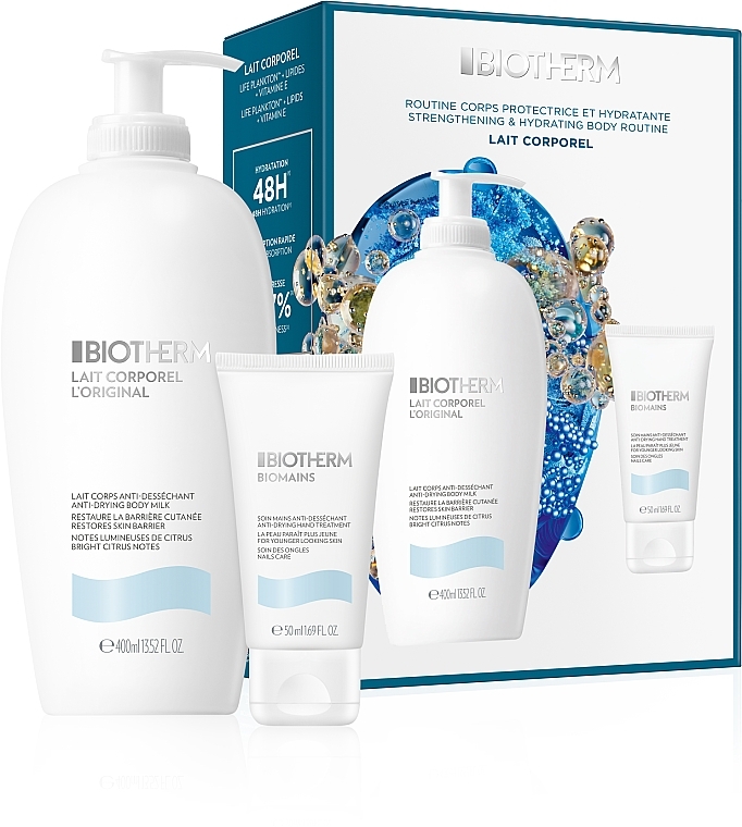 Набір - Biotherm (b/milk/400ml+ h/cr/50ml) — фото N1