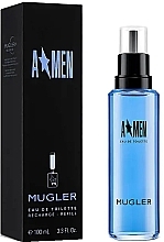 Mugler A Men Rubber Recharge Refill Bottle - Туалетная вода (сменный блок) — фото N1