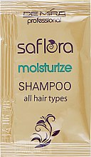 Шампунь для всіх типів волосся зволожувальний - Demira Professional Saflora Moisturize (пробник) — фото N1
